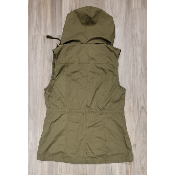 Love Tree Army Green Cotton Utility Vest - Picture 5 of 8